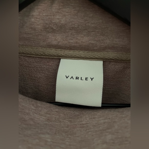 COPY - VARLEY Atlas Side Zip Sweatshirt In Ash Dusty Rose Size L -NO DRAWSTRING - Picture 6 of 15